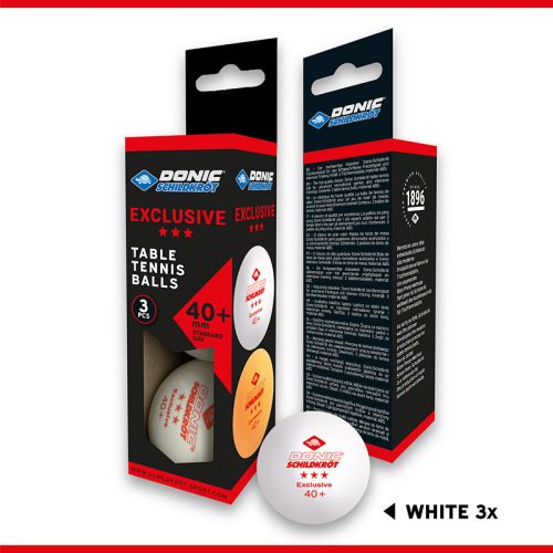 Donic Exclusive ping-pong labda 3 csillagos fehér