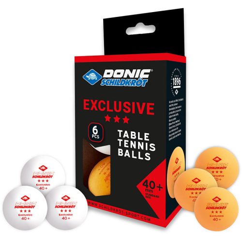 Ping-pong  labda Donic Exclusive 3 csillagos fehér-sárga