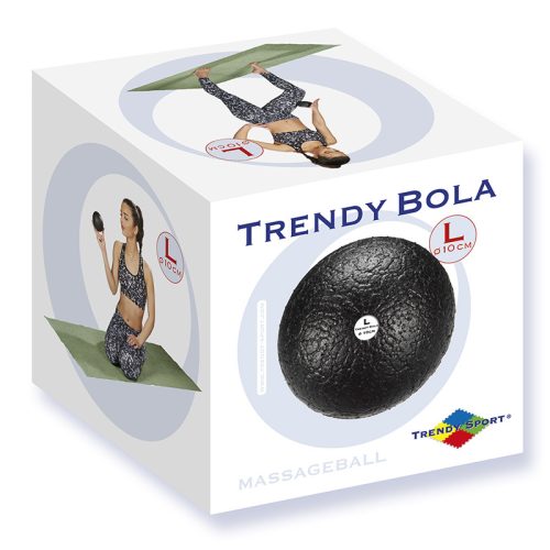Masszázs labda Trendy Bola fekete 10 cm