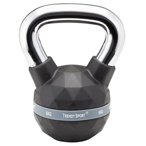 Kettlebell Trendy Premium fekete-króm 6 kg