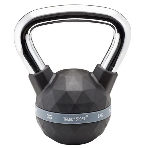 Kettlebell Trendy Premium fekete-króm 8 kg