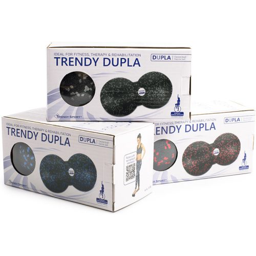 Masszírozó labda Trendy Dupla kemény fekete-piros