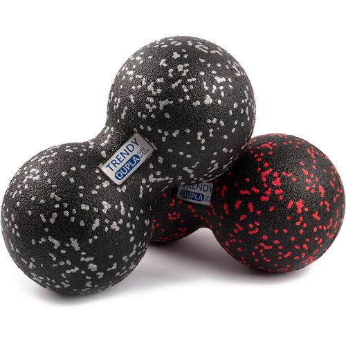 Masszírozó labda Trendy Dupla XL fekete-piros