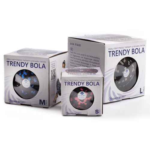 Masszázs labda Trendy Bola fekete-piros 10 cm