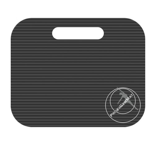 Szépséghibás mini fitnesz szőnyeg füles Trendy 35x30x1,5 cm fekete