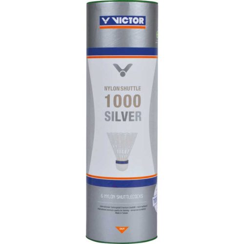 Tollaslabda Victor Nylonshuttle 1000 fehér kék csíkkal