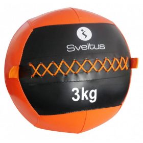 Wall ball Sveltus 3 kg fekete-narancs