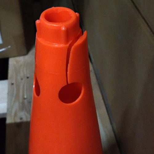 Sérült labdarúgó bója Aktivsport 50 cm narancs