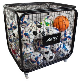 Labdatartó kocsi Aktivsport zárható 70x70x80 cm