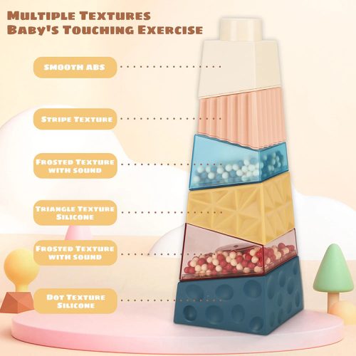 Montessori piramis érzékelő torony golyókkal