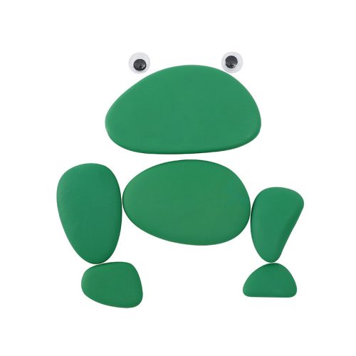 Montessori kreatív színes kavics puzzle