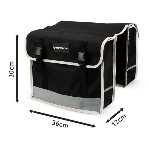 Kerékpártáska csomagtartóra dupla Dunlop 36x36x12 cm