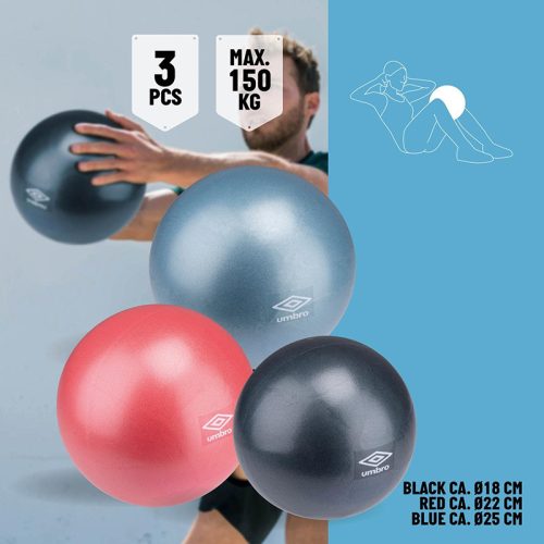 Pilates labda Umbro 3 db-os szett