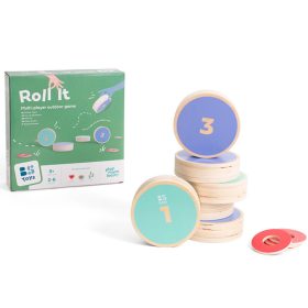 Fa korong játék BS Toys Roll It