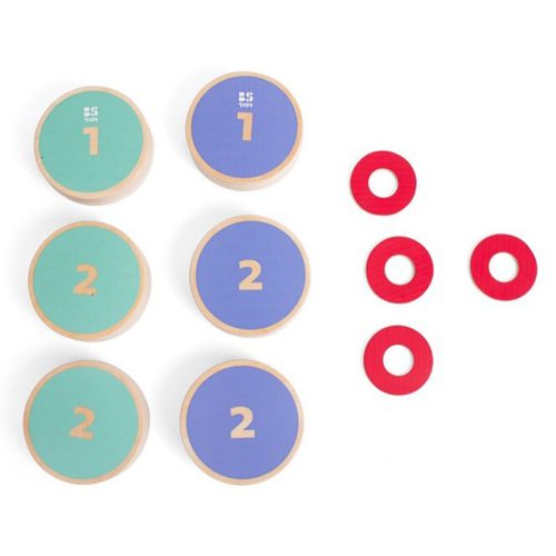 Fa korong játék BS Toys Roll It