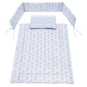 215017 Bébi ágynemű garnitúra, 3 részes pamut