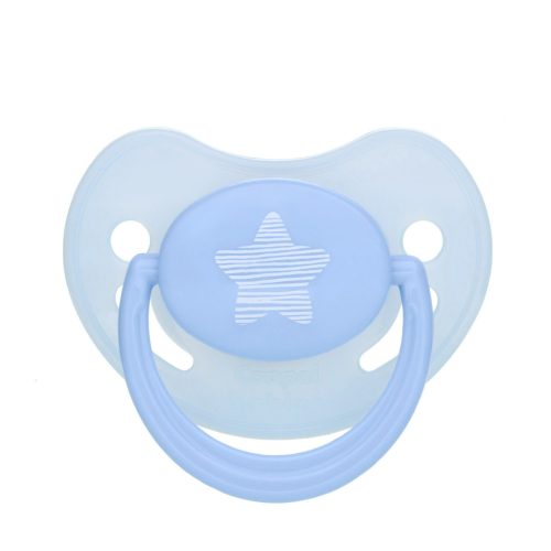 CANPOL BABIES Szilikon anatómiai cumik 6-18m pasztell színben - csillag
