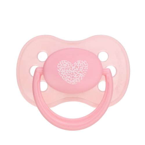 CANPOL BABIES Szilikon cumizó Cherry 0-6m pasztell - rózsaszín - rózsaszín