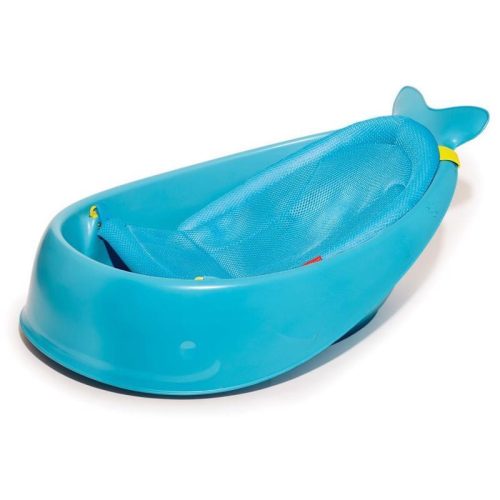 SKIP HOP Fürdőkád ergonomikus párnával Moby 3 fázisú kék