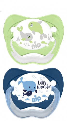 31003 NIP Family szilikon játszócumi 0-6 hónapos korig 2db-os