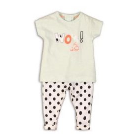 DIRKJE 2 részes C-SO Joyful WOW 74 fehér-menta szett