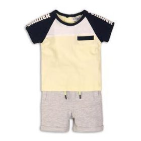   DIRKJE 2 részes póló szett C-SO SUNNY SUMMER IS HERE! 56 Sárga-Szürke