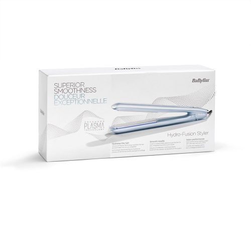 BaByliss ST573E Hydro-Fusion plazmaionos kerámialapos hajvasaló, kék