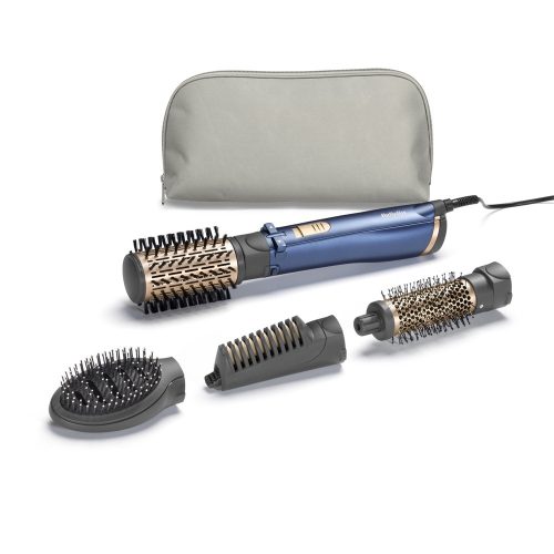 BaByliss AS965E Style Pro forgókefés hajformázó 1000W, 4 kiegészítővel, kék