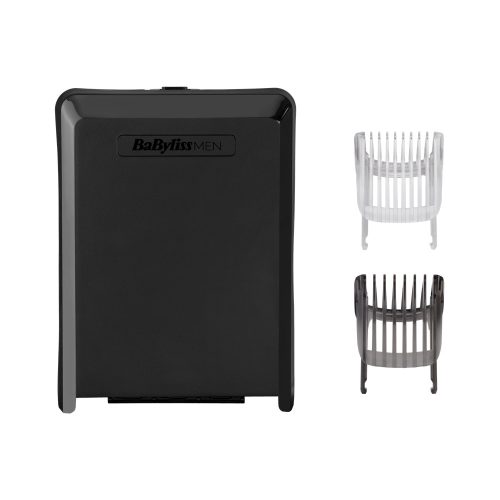 BaByliss E978E Carbon Titanium vezeték/vezeték nélküli hajvágó + trimmer, fémes-sötétszürke