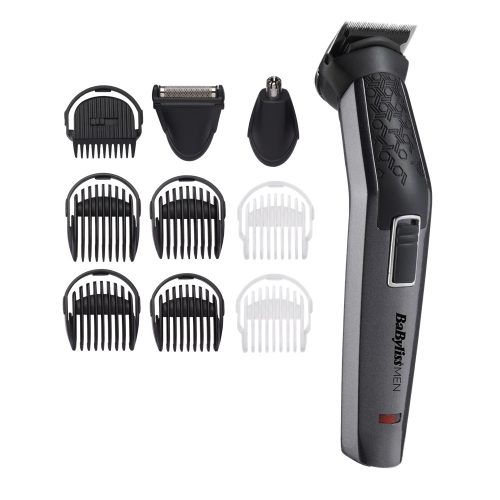 BaByliss MT727E Carbon Titanium 10az1-ben, arc- és testszőrtelenítő készlet, kék