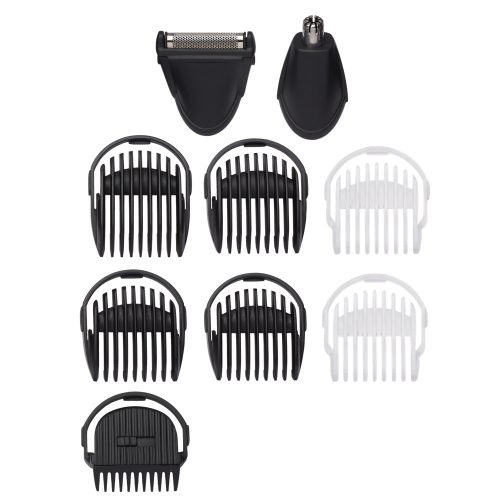 BaByliss MT727E Carbon Titanium 10az1-ben, arc- és testszőrtelenítő készlet, kék