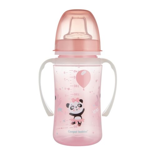 CANPOL BABIES Exotic Animals tréning bögre 240 ml PINK