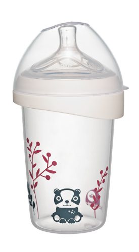 35603 Ni first moments 270ml széles nyakú pohár tetővel, M-es szilikon cumival