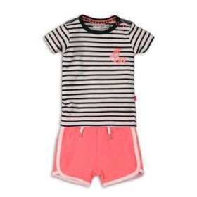   DIRKJE 2 részes C-SO Joyful LETS ROCK 74 fehér / fekete-rózsaszín szett