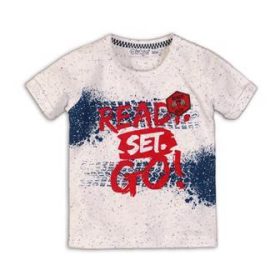 DIRKJE Rövid ujjú póló C-SO FAST READY SET GO! 80 White