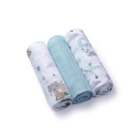 BABYONO Bambusz pelenkák 3 db Kék, 70x70 cm