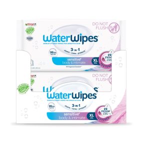   12x WATERWIPES Nedves törlőkendő Adults műanyagmentes 30 db ( 360 db )