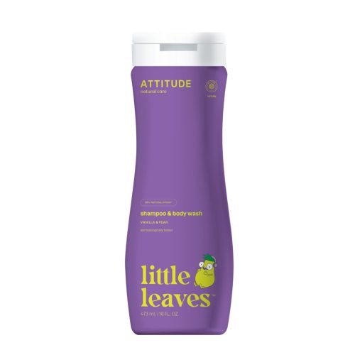 ATTITUDE Gyermek testszappan és sampon (2in1) Little leaves vanília és körte illattal 473 ml