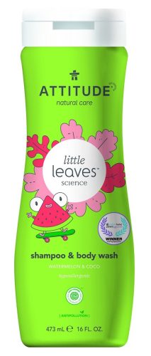 ATTITUDE Gyermek testszappan és sampon (2in1) Little leaves dinnye és kókusz illattal 473 ml