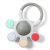 BABYONO Silicone Ortho Teether csörgővel 0m+