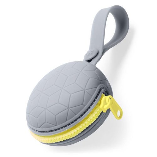 SKIP HOP Szilikon cumitartó tok Grab&Go szürke