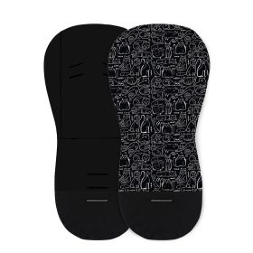 PETITE&MARS Ülésbetét babakocsiba habos fekete macskák