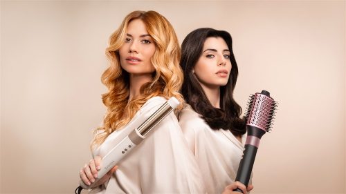 Bamba CeramicCare AirGlam Black - Hajformázó és hajszárító / 03464