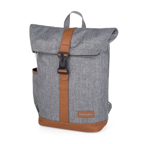 PETITE&MARS Pelenkázó hátizsák babakocsira Jackob Ultimate Grey