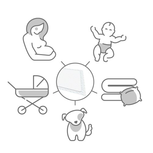 BabyOno pelenkázó alátét - 10 plusz 2 db 40x60cm 513/12