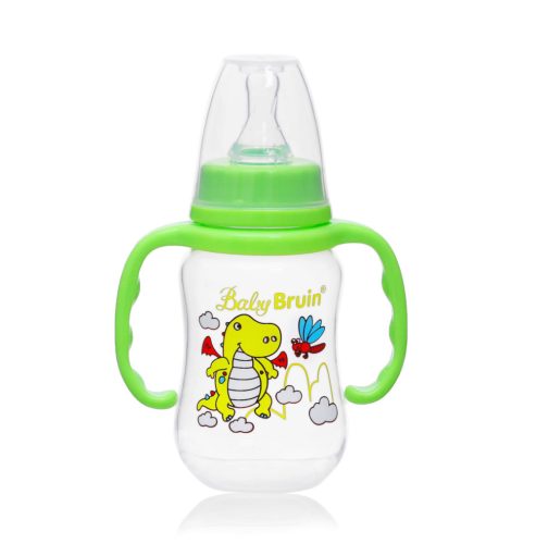 Babybruin 125 ml PP c.üveg fogóval karcsúsított zöld