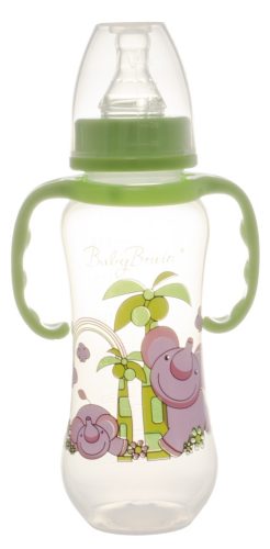 Babybruin 240 ml PP c.üveg fogóval karcsúsított zöld