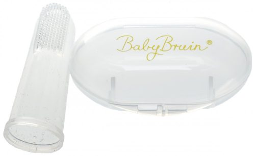 BabyBruin szilikon ínymasszírozó tokkal 