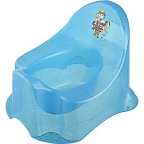 Áttetsző Prince bili kék csillámos