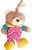 BB Plüss maci harmónika zenélő 32cm élén rózsaszín